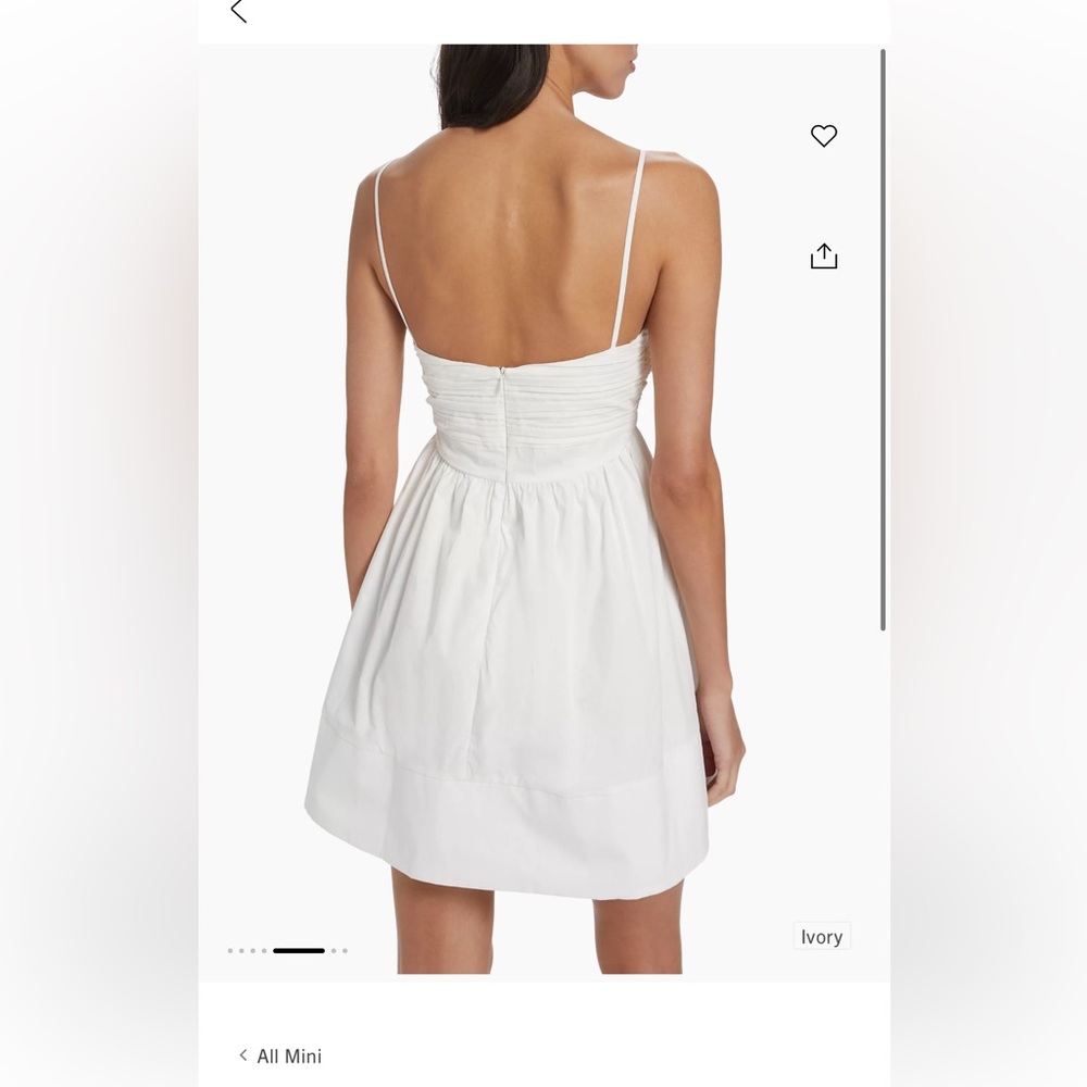 White bridal mini dress size 2 worn once - Picture 3 of 5